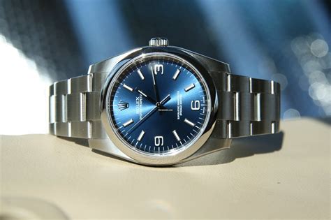 rolex 36mm oyster perpetual blue explorer